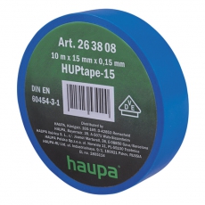 Изолента ПВХ, 19 мм x 25 м, цвет синий | 263910 | Haupa