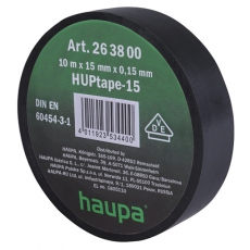 Изолента ПВХ, 19 мм x 25 м, цвет черный | 263902 | Haupa