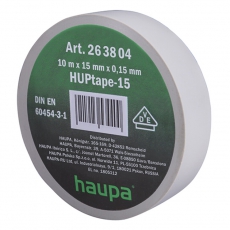 Изолента ПВХ, 19 мм x 25 м, цвет серый | 263906 | Haupa