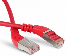 Патч-корд PC-APM-STP-RJ45/L45-RJ45/L45-C6-1M-LSZH-RD F/UTP угл.,экранир.левый 45°-левый 45°,Cat.6,LSZH,1м,красн. | 233093 | Hyperline