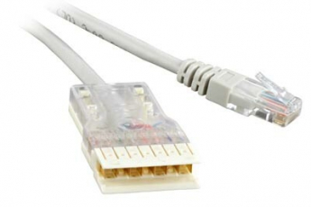 Патч-корд PC-110-RJ45-4P-C5e-2M-LSZH-GY 110 тип - RJ-45, 4 пары, Cat.5e, LSZH, 2 м, серый | 229904 | Hyperline