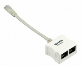 Разветвитель SPL-YT4-E2-U2 RJ-45 4Pr.T568A/T568B -> 2Pr.10BASE + 2Pr.USOC | 34526 | Hyperline