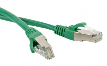 Патч-корд PC-LPM-STP-RJ45-RJ45-C5e-10M-LSZH-GN F/UTP, экранированный, Cat.5е, LSZH, 10 м, зеленый | 230126 | Hyperline