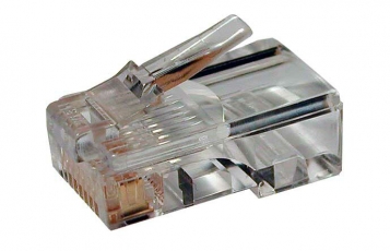 Разъем под витую пару PLUG-8P8C-U-C5-100 RJ-45(8P8C) кат.5e (50 µ
