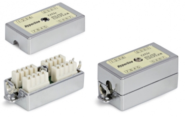 Адаптер проходной CA-IDC-C5e-SH-F-WH (coupler), Dual IDC, категория 5e, 4 пары, экранированный | 23534 | Hyperline