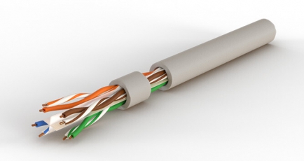 UUTP4-C6-S23-IN-LSLTX-GY-305 (305 м) Кабель витая пара, неэкранир. U/UTP, категория 6, 4 пары (23 AWG), одножил. (solid)| 426003 | Hyperline