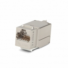 Вставка Keystone Jack KJNE-8P8C-C6A-90-SH-F-WH RJ-45(8P8C),кат.6A,экран.,110 IDC,зад.с пом.NE-TOOL,белая | 46629 | Hyperline