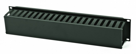 Организатор кабельный CM-2U-PL-COV пластиковый с крышкой, 19