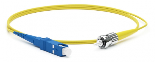Патч-корд FC-S2-9-SC/UR-ST/UR-H-1M-LSZH-YL волоконно-оптический (шнур) SM 9/125 (OS2), SC/UPC-ST/UPC, 2.0 мм, simplex, LSZH, 1 м | 247494 | Hyperline