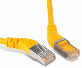 Патч-корд PC-APM-STP-RJ45/R45-RJ45/R45-C5e-2M-LSZH-YL F/UTP угл.,экранир.правый 45°-правый 45°,Cat.5e,LSZH,2м,желтый | 232909 | Hyperline