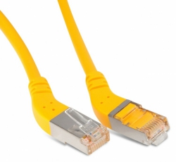 Патч-корд PC-APM-STP-RJ45/L45-RJ45/R45-C5e-2M-LSZH-YL F/UTP угл.,экранир.левый 45°-правый 45°,Cat.5e,LSZH,2м,желтый | 232900 | Hyperline
