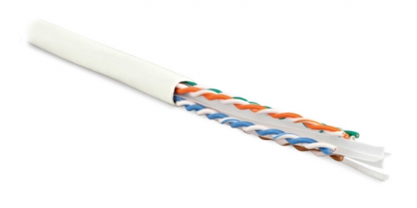 UUTP4-C6-S23-IN-LSZH-WH-100 (100 м) Кабель витая пара U/UTP, категория 6, 4 пары (23 AWG), одножил. (solid), LSZH, нг(А)-HF,| 273520 | Hyperline
