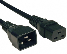 Кабель питания PWC-IEC19-IEC20-0.5-BK IEC 320 C19 - IEC 320 C20 (3x1.5), 16A, прямая вилка, 0.5м, цвет черный | 248702 | Hyperline