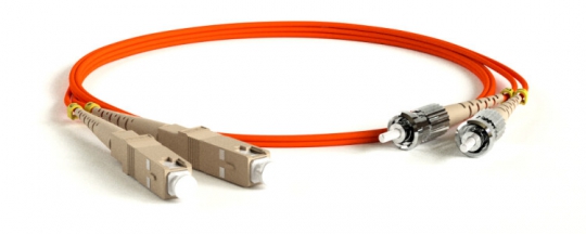 Патч-корд FC-D2-50-SC/PR-ST/PR-H-10M-LSZH-OR волоконно-оптический (шнур) MM 50/125, ST-SC, 2.0 мм, duplex, LSZH, 10 м | 239448 | Hyperline