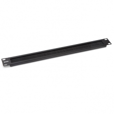 BPB19-1U-RAL9005 Фальш-панель на 1U, с щеточным вводом, цвет черный (RAL 9005) | 52601 | Hyperline