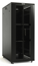 TTB-3768-DD-RAL9004 Шкаф напольный 19-дюймовый, 37U, 1833x600х800 мм (ВхШхГ) цвет черн.| 407601 | Hyperline