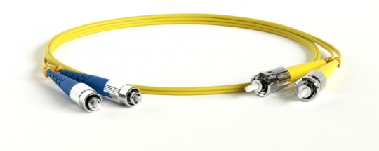 Патч-корд FC-D2-9-FC/UR-ST/UR-H-3M-LSZH-YL волоконно-оптический (шнур) SM 9/125 (OS2), FC/UPC-ST/UPC, 2.0 мм, duplex, LSZH, 3 м | 238563 | Hyperline