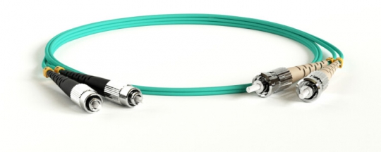 Патч-корд FC-D2-503-FC/PR-ST/PR-H-50M-LSZH-AQ волоконно-оптический (шнур) MM 50/125(OM3), FC-ST, duplex, LSZH, 50 м | 247702 | Hyperline