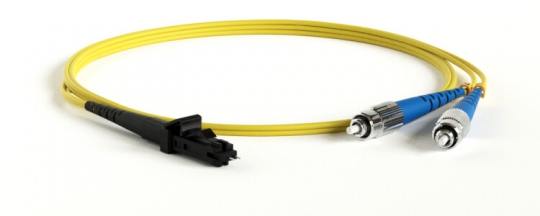 Патч-корд FC-D2-9-FC/UR-MTRJM/UR-H-5M-LSZH-YL волоконно-оптический (шнур) SM 9/125 (OS2), FC-MTRJ(папа), 2.0 мм, duplex, LSZH, 5 м | 28181 | Hyperline