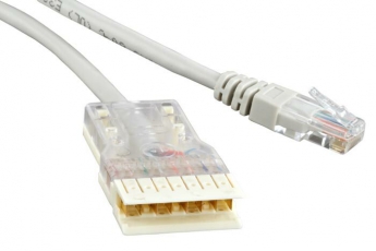 Патч-корд PC-110-RJ45-1P-CX-1M-LSZH-GY 110 тип-RJ45, 1 пара, LSZH, 1 м, серый | 229893 | Hyperline