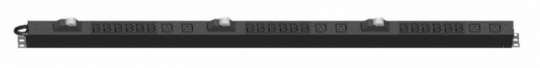 Блок розеток SHT-18IEC-6BIEC-3V-3PVR трехф.3x32А верт.,3бл.6хIEC60320 С13+2хIEC60320 С19+авт.вык.32А,(1556х68х44.4мм),черн. | 237242 | Hyperline