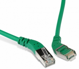Патч-корд PC-APM-STP-RJ45/R45-RJ45/R45-C5e-2M-LSZH-GN F/UTP угл.,экранир.правый 45°-правый 45°,Cat.5e,LSZH,2м,зеленый | 232905 | Hyperline