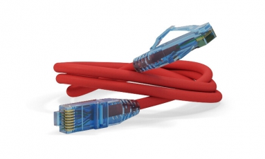 Патч-корд PC-LPM-UTP-RJ45-RJ45-C6-0.3M-LSZH-RD U/UTP, Cat.6, LSZH, 0.3 м, красный | 230192 | Hyperline