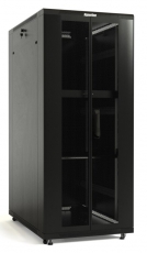 TTB-1868-DD-RAL9004 Шкаф напольный 19-дюймовый, 18U, 988x600х800 мм (ВхШхГ) цвет черн.| 395973 | Hyperline