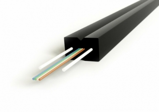 Hyperline FO-FTTH-IN-9S-4-LSZH-BK Кабель волоконно-оптический 9/125 (SMF-28) одномод, 4 волокна, самонесущий | 358923 | Hyperline