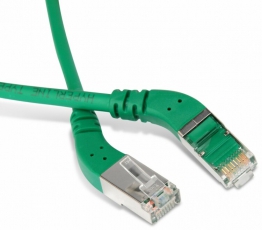 Патч-корд PC-APM-STP-RJ45/L45-RJ45/L45-C6-5M-LSZH-GN F/UTP угл.,экранир.левый 45°-левый 45°,Cat.6,LSZH,5м,зеленый | 233161 | Hyperline