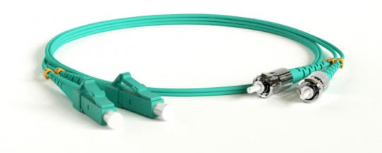 Патч-корд FC-D2-503-LC/PR-ST/PR-H-20M-LSZH-AQ волоконно-оптический (шнур) MM 50/125(OM3), LC-ST, duplex, LSZH, 20 м | 247711 | Hyperline