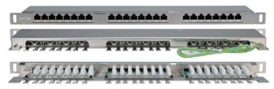 Патч-панель PPHD-19-24-8P8C-C5E-SH-110D высокой плотности 19