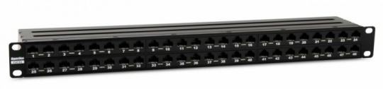 Патч-панель PPHD-19-48-8P8C-C6A-110D высокой плотности 19