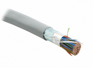 FUTP100-C3-S24-IN-PVC-GY Кабель витая пара, экранир. F/UTP, категория 3, 100 пар (24 AWG),одножил. (solid), экран-фольга, PVC | 19482 | Hyperline