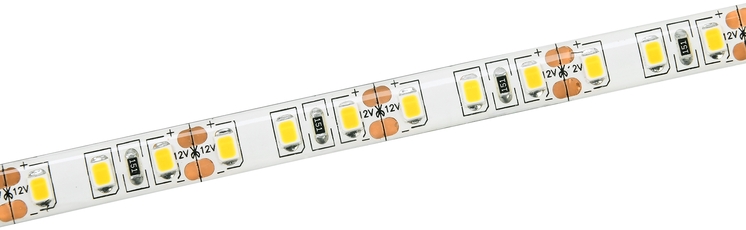 Лента светодиодная LEDx120/м 5м 9.6w/m 12в IP65 теплый белый