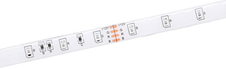 Лента светодиодная LEDх54/м 5м 4.8w/m 12в IP65 RGB