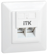 Внутренняя информационная розетка RJ45 кат. 6 FTP 2 порта