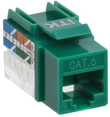 Модуль ITK Keystone Jack кат.6 UTP 110 IDC 90град зелёный