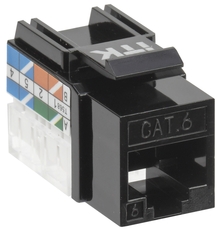 Модуль ITK Keystone Jack кат.6 UTP 110 IDC 90град чёрный
