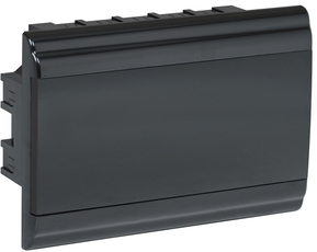 Корпус модульный пластиковый встраиваемый ЩРВ-П-12 PRIME черный IP41
