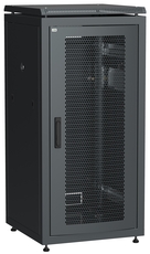 Шкаф сетевой 19дюйм ITK LINEA N 18U 600х600 мм перфорированная передняя дверь черный
