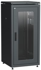 Шкаф сетевой 19дюйм ITK LINEA N 18U 600х600 мм стеклянная передняя дверь, задняя металлическая черный