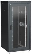 Шкаф сетевой 19' LINEA N 33U 800х800мм стеклянная передняя дверь задняя металлическая черный