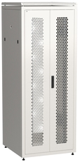 Шкаф сетевой 19' LINEA N 42U 800х800мм двустворчатая перфорированная дверь задняя перфорированная серый