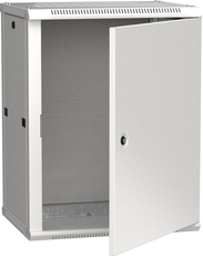 Шкаф настенный 19' LINEA W 18U 600x450мм металлическая дверь RAL7035