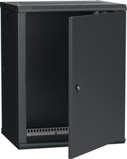 Шкаф настенный 19' LINEA W 18U 600x450мм металлическая дверь RAL9005