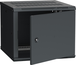 Шкаф настенный 19' LINEA W 6U 600x600мм металлическая дверь RAL9005