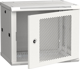 Шкаф LINEA W 9U 600x450 мм дверь перфорированная RAL7035