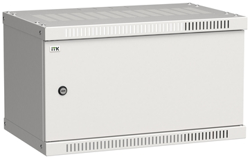 Шкаф LINEA WE 6U 550x350мм дверь металл серый