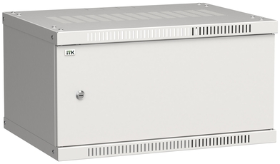 Шкаф LINEA WE 6U 600x450мм дверь металл серый